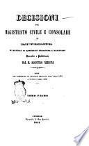 Decisioni del magistrato civile e consolare di Livorno in materia di commercio terrestre e marittimo raccolte e pubblicate dal d. Agostino Nervini