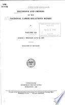 Decisions and Orders of the National Labor Relations Board