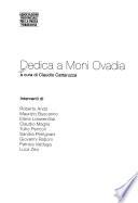 Dedica a Moni Ovadia