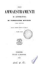 Degli ammaestramenti di letteratura