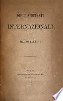 Degli arbitrati internazionali