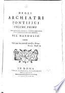 Degli Archiatri Pontifici