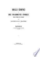Degli edifici e dei frammenti storici delle antiche età di Spoleto