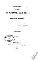 Degli errori filosofici di Antonio Rosmini