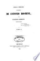 Degli errori filosofici di Antonio Rosmini