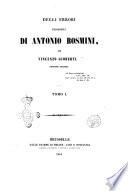 Degli errori filosofici di Antonio Rosmini per Vincenzo Gioberti