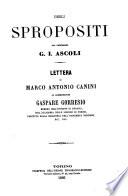 Degli spropositi del professore G. J. Ascoli