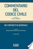 DEI CONTRATTI IN GENERALE (artt.1387-1424) volume 3