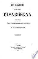 Dei costumi dell'isola di Sardegna