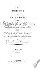 Dei delitti e delle pene. Nuova edizione corretta e accersciuta. By Marquis C. Beccaria Bonesana
