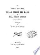 Dei diritti cittadini sulle caccie del lago e sulla Reggia Gonzaga in Mantova memorie