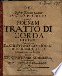 Dei et illustris JCtorum ordinis in alma Philurea permissu Poenam Tratto di corda dictam