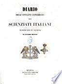 Dei lavori scientifici dell'8. Congresso italiano radunato in Genova nel settembre del 1846 relazione di Carlo Lurati