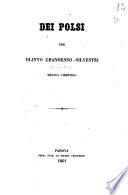 Dei polsi per Olinto Grandesso-Silvestri