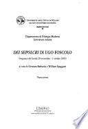 Dei sepolcri di Ugo Foscolo