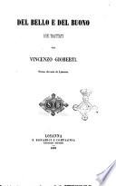 Del bello e del buono due trattati per Vincenzo Gioberti