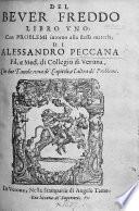Del Bever Freddo, libro uno, con problemi intorno alla stessa materia, etc