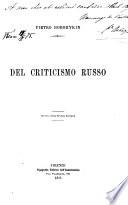 Del Criticismo Russo