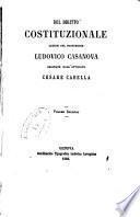 Del diritto costituzionale
