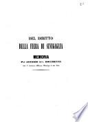 Del diritto della fiera di Sinigaglia