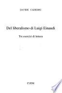Del liberalismo di Luigi Einaudi