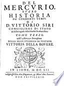 Del Mercurio, Overo Historia De' Correnti Tempi