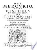 Del Mercurio, Overo Historia De' Correnti Tempi