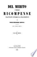 Del merito e delle ricompense trattato storico e filosofico