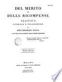 Del merito e delle ricompense trattato storico e filosofico