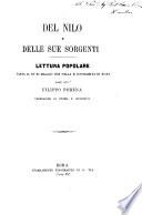 Del Nilo e delle sue sorgenti lettura popolare fatta il di 25 maggio 1873 nella R. Università di Roma