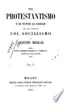 Del protestantesimo e di tutte le eresie nel loro rapporto col socialismo