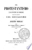 Del protestantesimo e di tutte le eresie nel loro rapporto col socialismo
