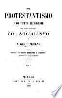 Del protestantismo e di tutte le eresie nel loro rapporto col socialismo