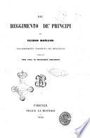 Del reggimento de principi volgarizzamento trascritto nel 1288 di Egidio Romano