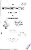 Del rinnovamento civile d'Italia per Vincenzo Gioberti
