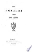 Del Rosmini e delle sue opere