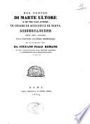 Del tempio di Marte Ultore e de' tre fori antichi di Cesare di Augusto e di Nerva