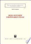 Delega di funzioni e responsabilità penale