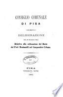 Deliberazione del 26 maggio 1864 relativa alla collocazione del busto del prof. Montanelli nel camposanto Urbano