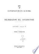 Deliberazioni del governatore