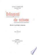 Delinquenti che scrivono