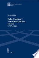 Delio Cantimori e la cultura politica tedesca (1927-1940)