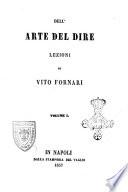Dell'arte del dire lezioni di Vito Fornari