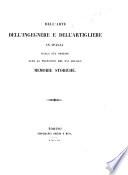 Dell'arte dell'ingegnere e dell'artigliere in Italia dalla sua origine sino al principio del xvi. secolo