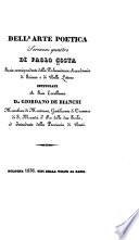 Dell'arte poetica, sermoni quattro