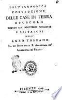 Dell' economica costruzione delle case di terra
