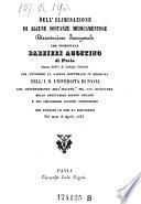 Dell' Eliminazione Di Alcune Sostance Medicamentose