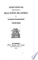 Dell'equità naturale e civile come principio della scienza del governo di Girolamo Scalamandrè