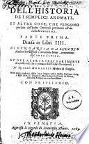 Dell'historia dei semplici aromati et altre cose che vengono portate dall'Indie orientali pertinenti all'uso della medicina