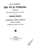 Dell'interrimento del Po di Ferrara e divergenza delle sue acque nel ramo di Ficarolo